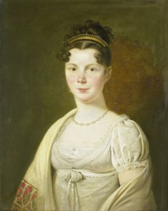 Portrett av Wilhelmina Maria Haack (1786-1857), fjerde kone til Gerrit Verdooren