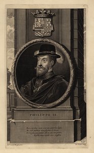 Filip II (1527-1598) (gravering)