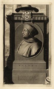 Thomas Wolsey (1473-1530) (gravering) av Adriaan van der (after) Werff