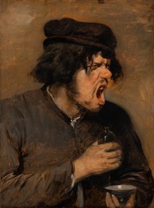 The Bitter Potion, ca. 1636-38 (olje på eik) av Adriaen Brouwer