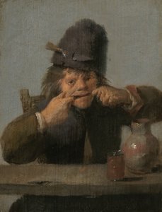 Ungdom gjør et ansikt, ca. 16321635. av Adriaen Brouwer