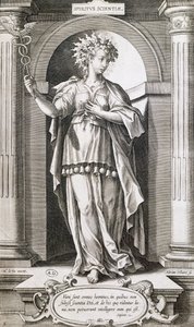 Allegory of the Sciences, av Adriaen Collaert (ca 1560-1618). av Adriaen Collaert