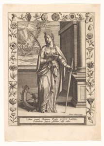 Saint Catherine av Adriaen Collaert
