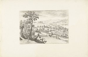 Landskap med kornåker Landskap rundt Antwerpen (serietittel) av Adriaen Collaert