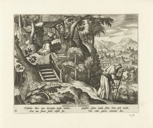 Nephalia av Knossos Nephalia Gnossia (tittel på objekt) Kvinnelige eremitter (serietittel) Solitvdo sive vitae foeminarvm anachoritarvm (serietittel) av Adriaen Collaert