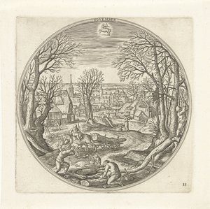 November The Twelve Months (serietittel) av Adriaen Collaert