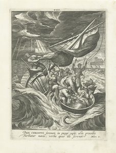 Storm på Galileasjøen Life of Christ (serietittel) Vita I. Christi (serietittel) av Adriaen Collaert