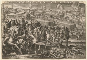 Beleiringen av Wien av den tyrkiske hæren, 1529 av Adriaen Collaert
