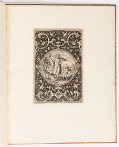 Venus, tallerken fra en suite med 6 dekorative design med Judgment of Paris av Adriaen Collaert