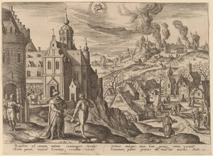 Lignelsen om himmelriket av Adriaen Collaert after Hans Bol