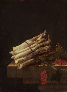 Stilleben med asparges og rips, 1696.