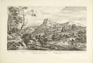 Utsikt over Saint Laurent de la Roche Utsikt over St. Laurent de la Roche fra costé du Bourg i Franche Comté (tittel på objekt)