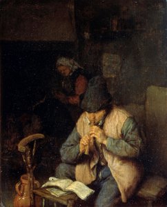 En fløytist, c1660 av Adriaen Jansz. van Ostade