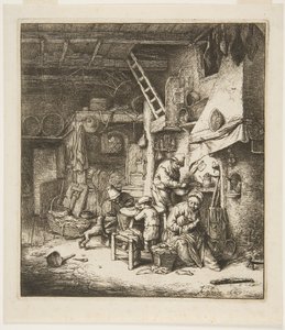 Bondefamilie av Adriaen Jansz. van Ostade
