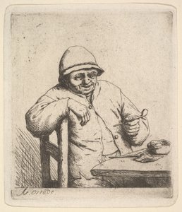 Bonde med rør, 1640-80. av Adriaen Jansz. van Ostade