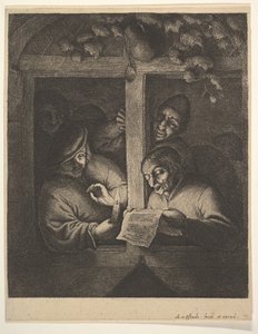 Sangere ved vinduet, 1610-85. av Adriaen Jansz. van Ostade