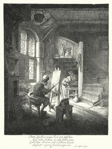 Maleren (gravering) av Adriaen Jansz. van Ostade