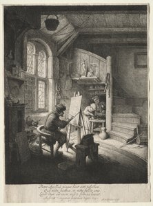 Malerstudioet. av Adriaen Jansz. van Ostade