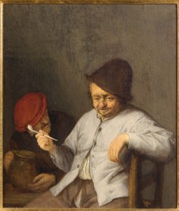 The Smoker and the Drinker, ca. 1650 av Adriaen Jansz. van Ostade