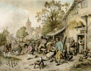 Bowlerne av Adriaen Jansz. van Ostade