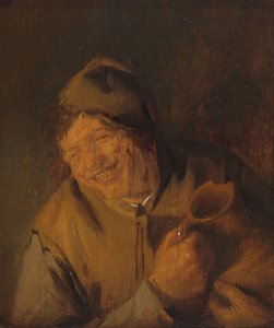 Den lystige bonde, 1630-50 av Adriaen Jansz. van Ostade