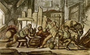 Bondemusikeren i en landsbykro av Adriaen Jansz. van Ostade