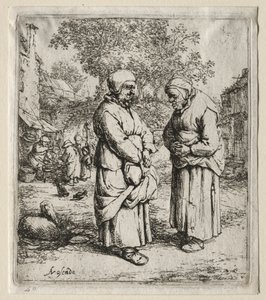 De to sladderene. av Adriaen Jansz. van Ostade