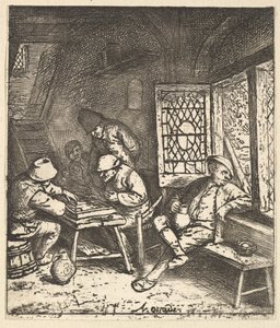 Tric Trac-spillere, 1610-85. av Adriaen Jansz. van Ostade