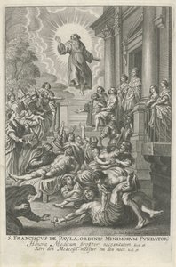H. Franciscus van Paola geneest de zieken St. Franciscus de Paula, grunnlegger av Mindreordenen (tittel på objekt)
