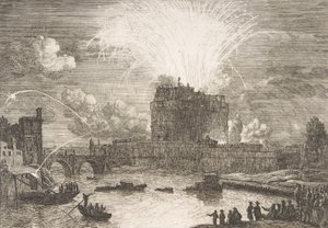 Fyrverkeri i Roma over Castel Sant