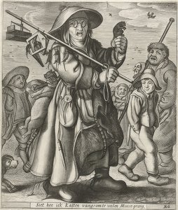 Mäusefänger (musefanger) av Adriaen Matham
