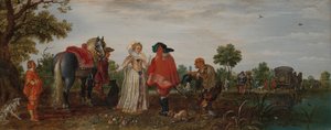 Våren (møtet) av Adriaen Pietersz van de Venne