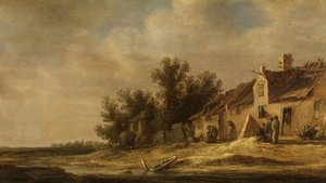 Landskap (olje på panel) av Adriaen Thomasz Key