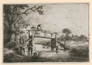 Fiskere på broen av Adriaen van Ostade