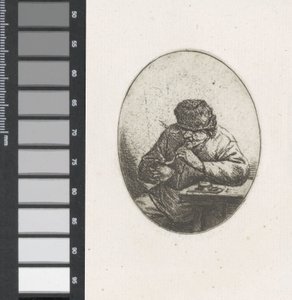 Byste av en smilende bondekvinne av Adriaen van Ostade