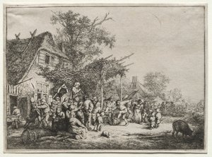 Festival Under Trellis av Adriaen van Ostade