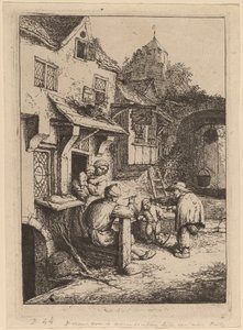 Pukkelrygget spelemann av Adriaen van Ostade