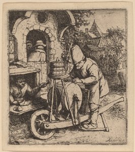 Knivsliper av Adriaen van Ostade