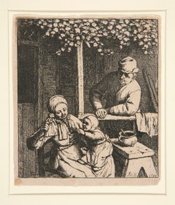 La poule desire [Kvinne erter barn med dukke]