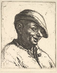 Leende bonde av Adriaen van Ostade