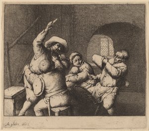 Bondestrid av Adriaen van Ostade