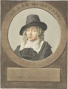 Portrett av Isaac van Ostade av Adriaen van Ostade