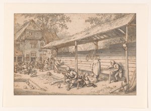 Taverna spill Klosbanen av Adriaen van Ostade