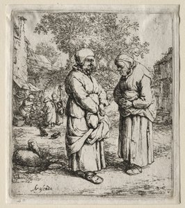 The Two Gossips av Adriaen van Ostade