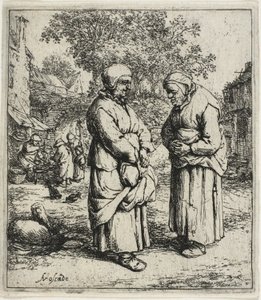 The Two Gossips av Adriaen van Ostade