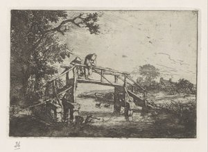 To fiskere på en bro av Adriaen van Ostade