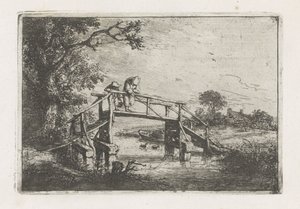 To fiskere på en bro av Adriaen van Ostade