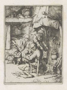 Far mater et barn Paterfamilias av Adriaen van Ostade