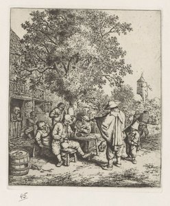 Spelemann og en ung liresvender av Adriaen van Ostade