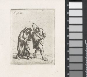 Vandrende gårdspar av Adriaen van Ostade